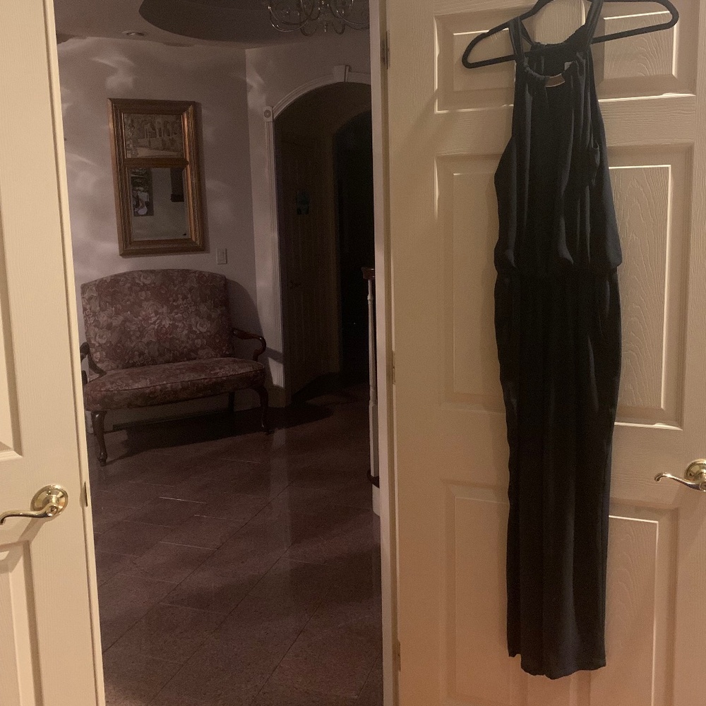 Cache Black Sleeveless Jumpsuit sz 6